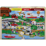 A4 "Transport" 24 Piece Wooden Puzzle   
